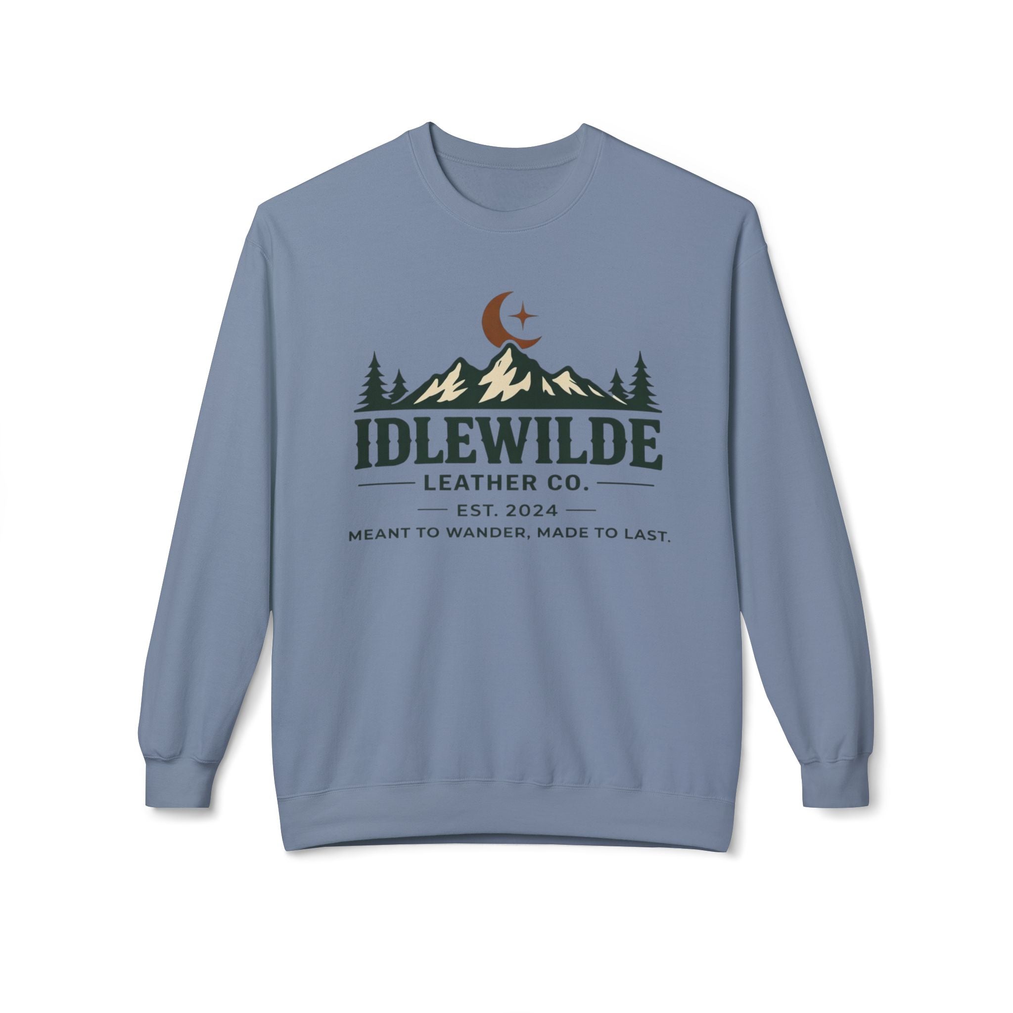 Idlewilde Mountain Logo Sweatshirt | Outdoor Camp Moon Pines