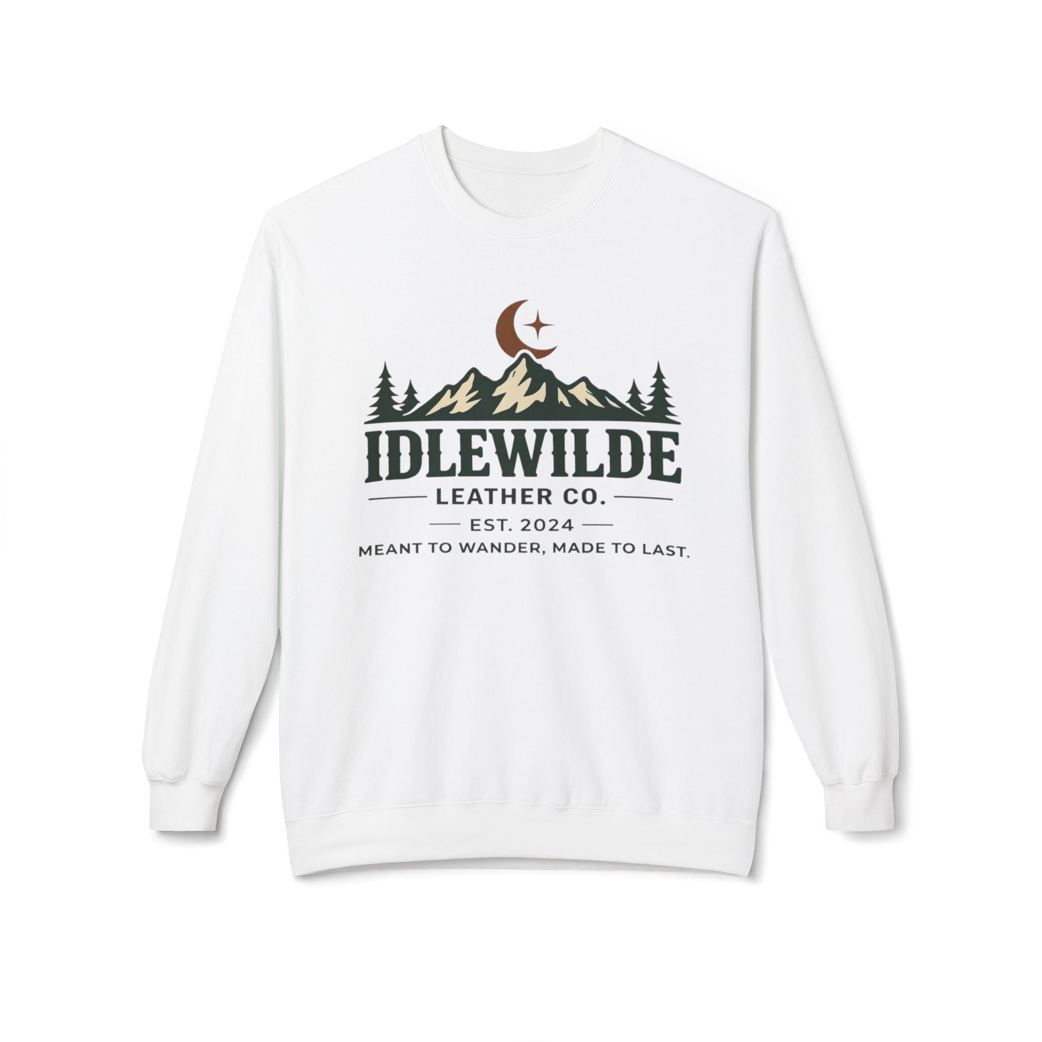 Idlewilde Mountain Logo Sweatshirt | Outdoor Camp Moon Pines