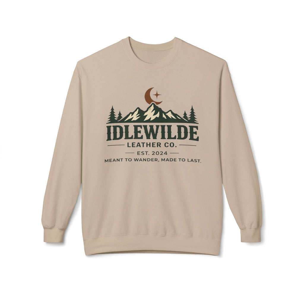Idlewilde Mountain Logo Sweatshirt | Outdoor Camp Moon Pines