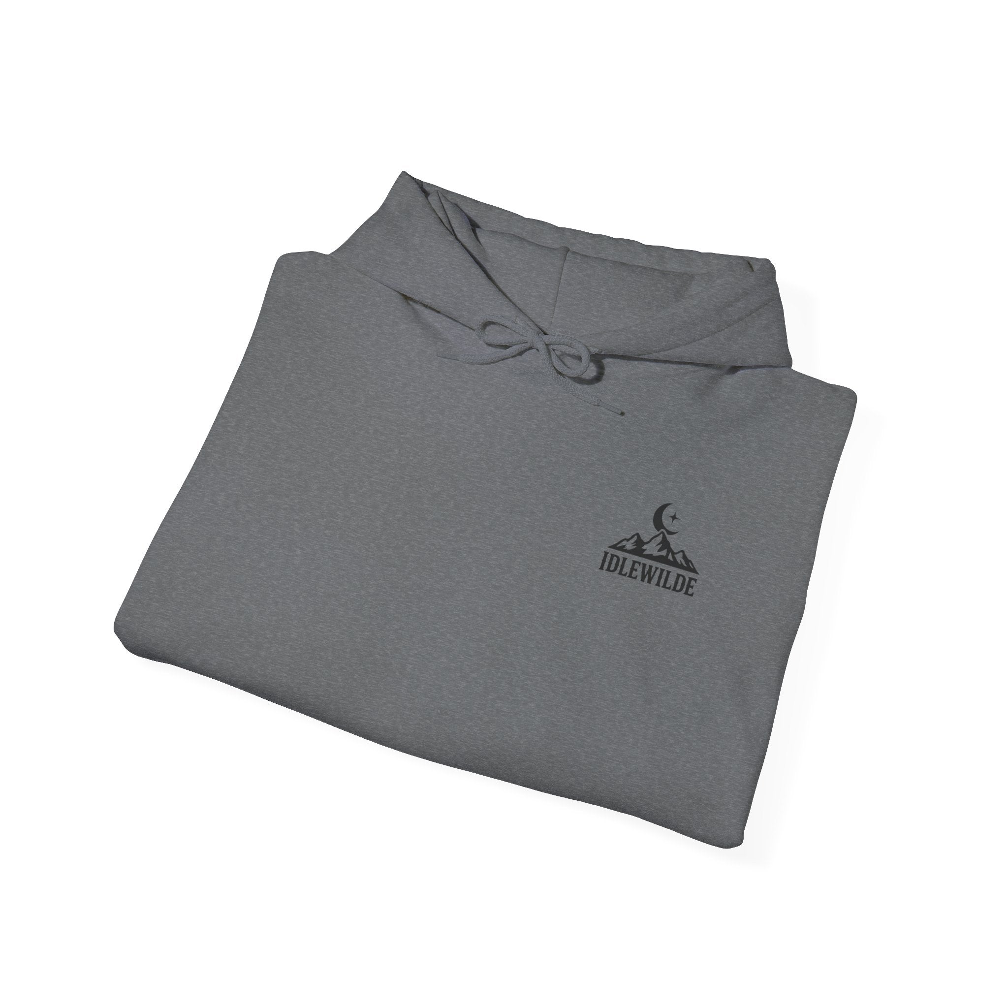 Idlewilde Mountain Logo Hoodie | Leather Co. Vintage Outdoor Graphic