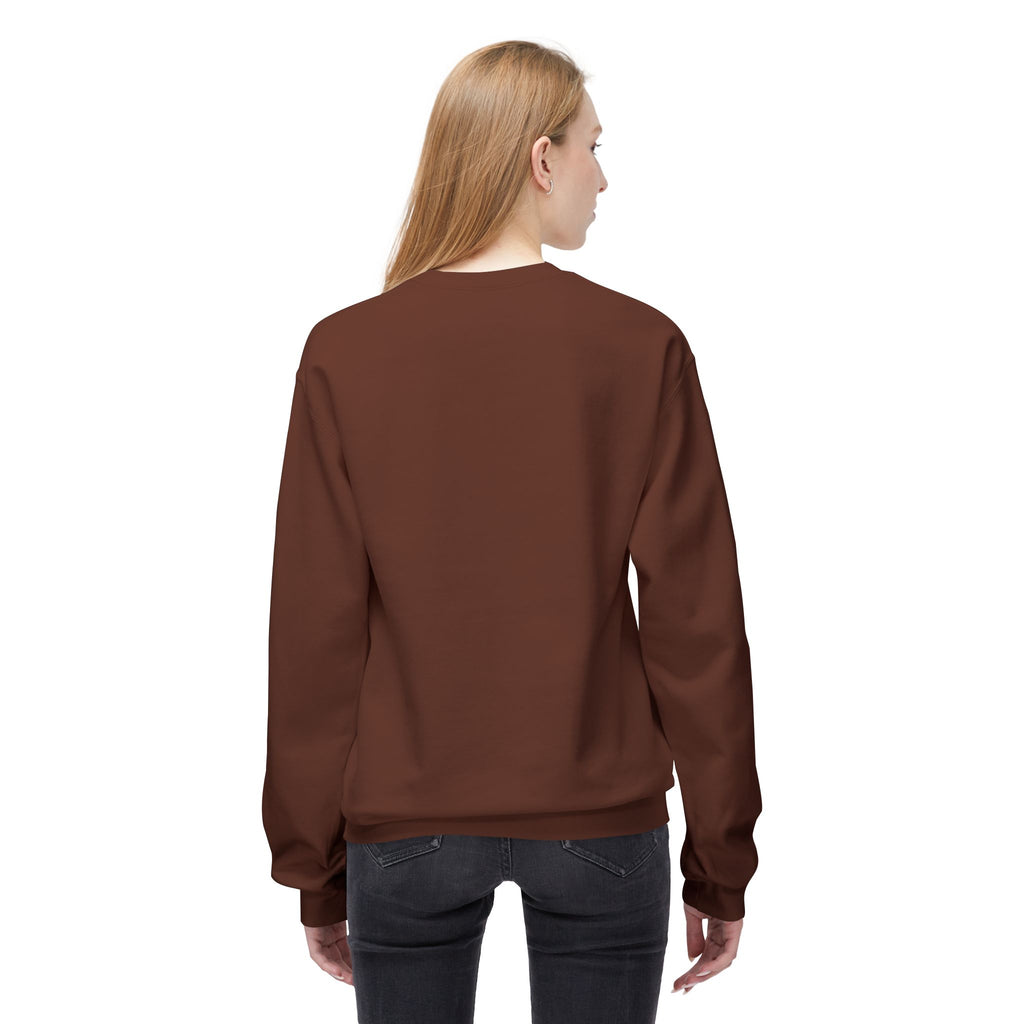 Idlewilde Leather Co. logo Sweatshirt | Mountain Camp Moon Camping Crewneck