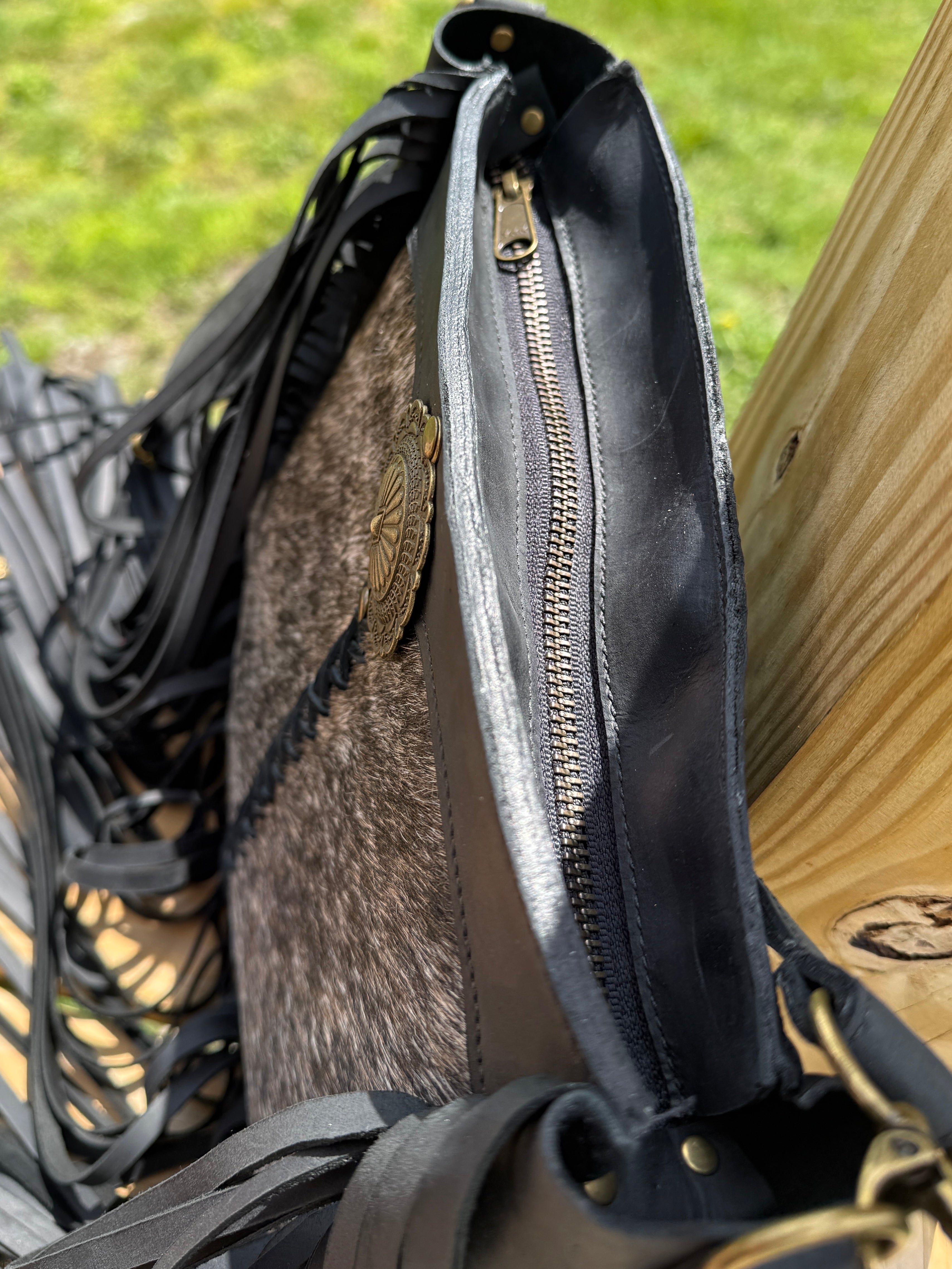 Cedar Stream Fringe Crossbody