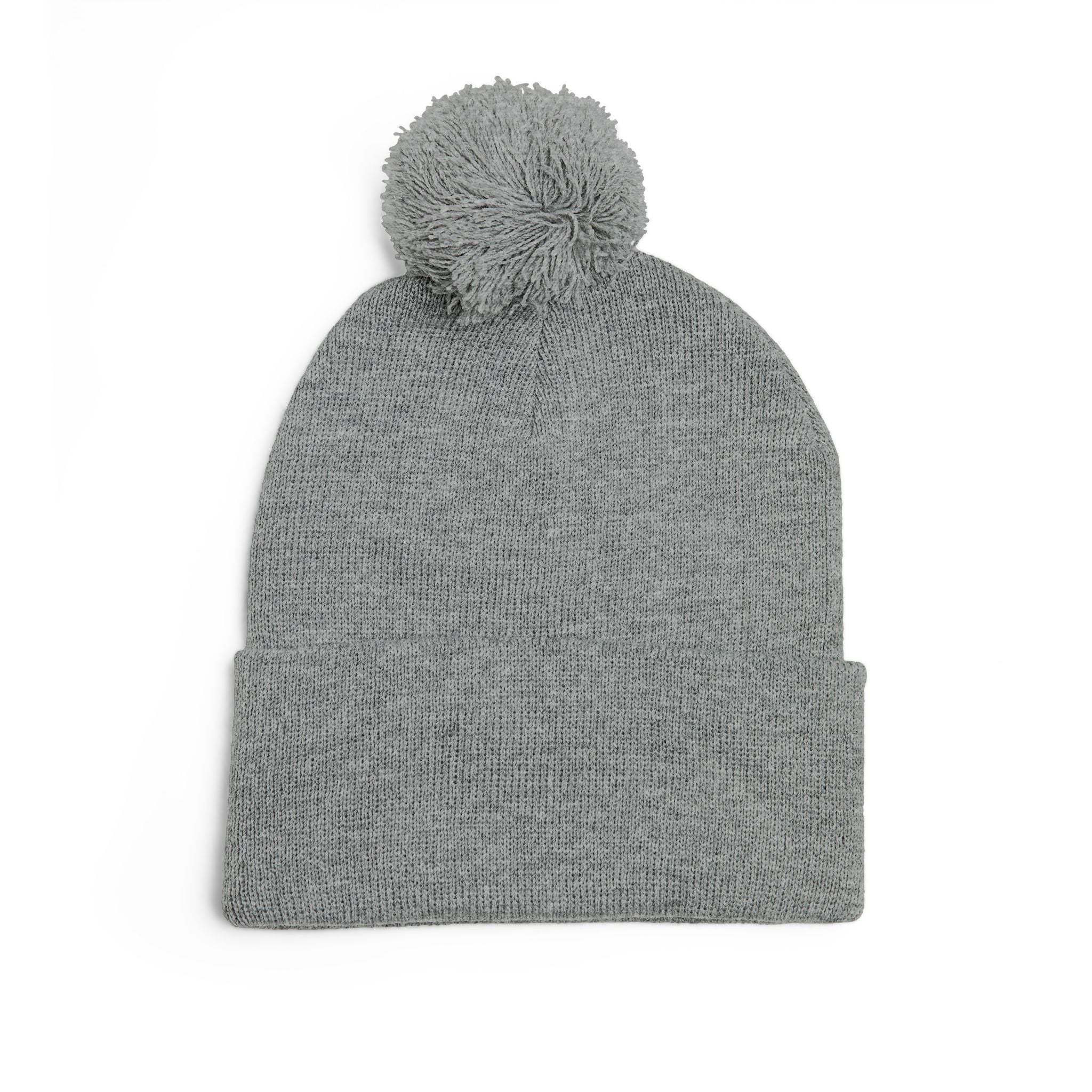 Idlewilde Campfire Logo Pom-Pom Beanie | Knit Cap with Embroidery