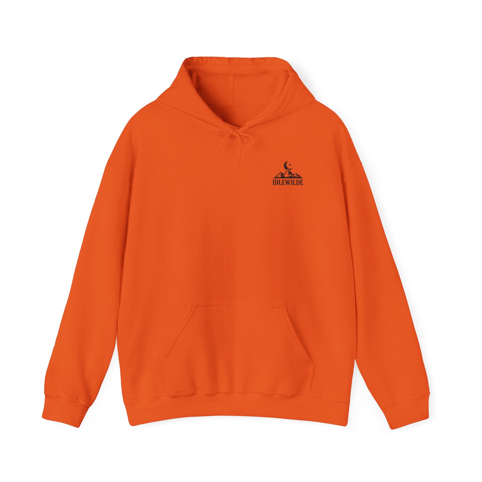 Idlewilde Mountain Logo Hoodie | Leather Co. Vintage Outdoor Graphic
