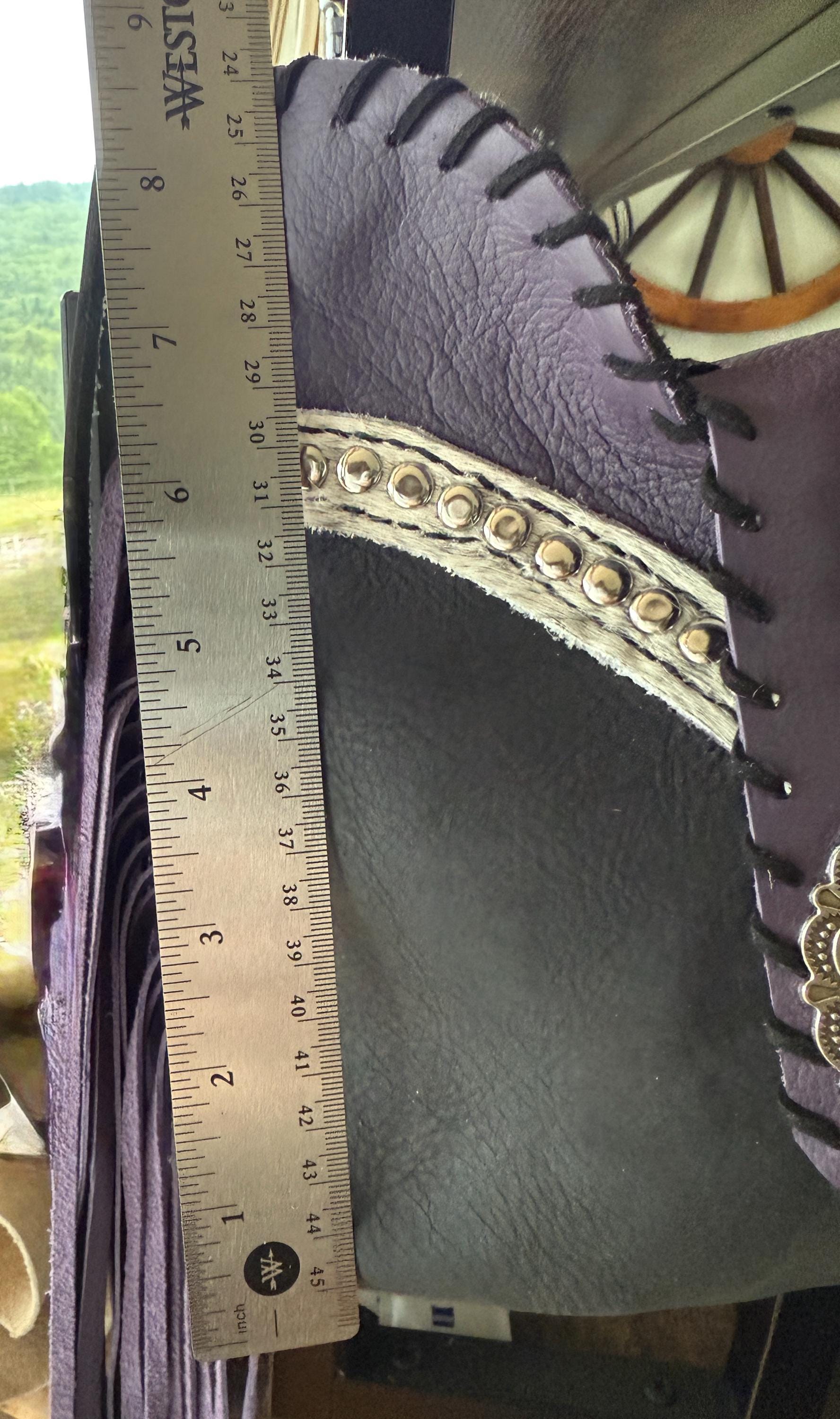Boot Top Medium Crossbody in Midnight Amethyst