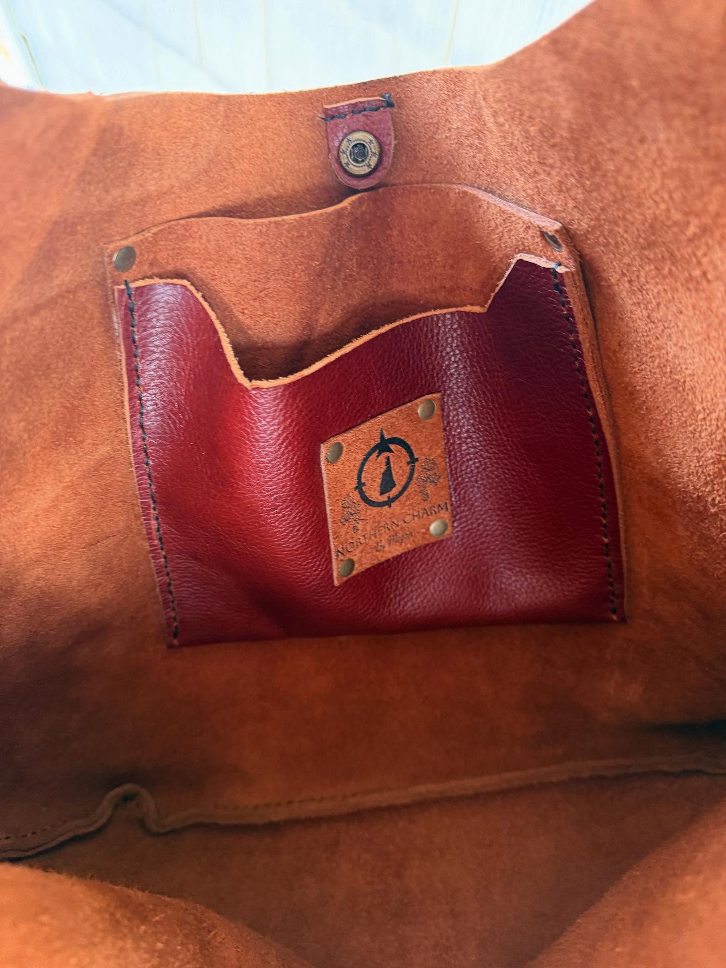 Nutmeg Leather Hobo Bag