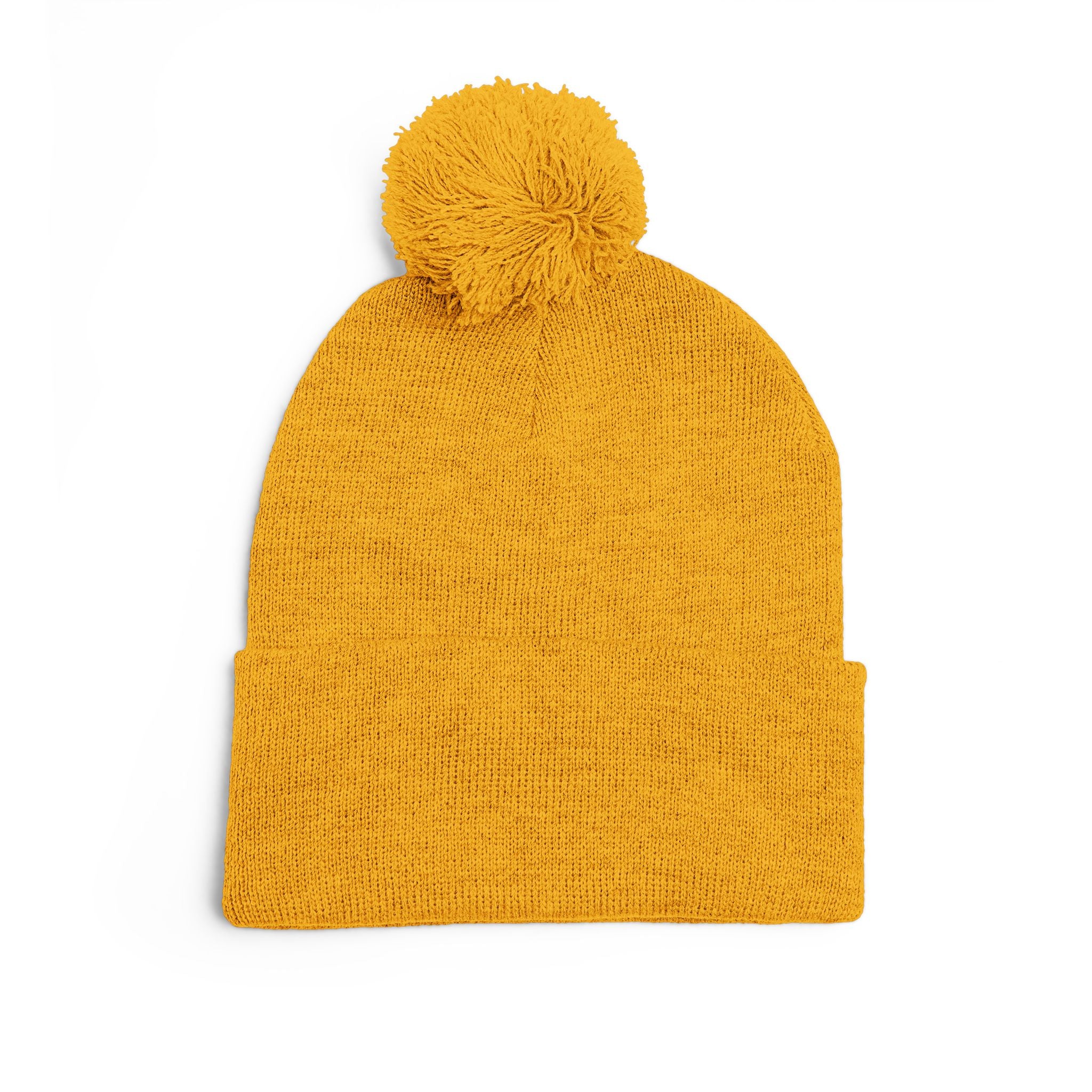 Idlewilde Campfire Logo Pom-Pom Beanie | Knit Cap with Embroidery