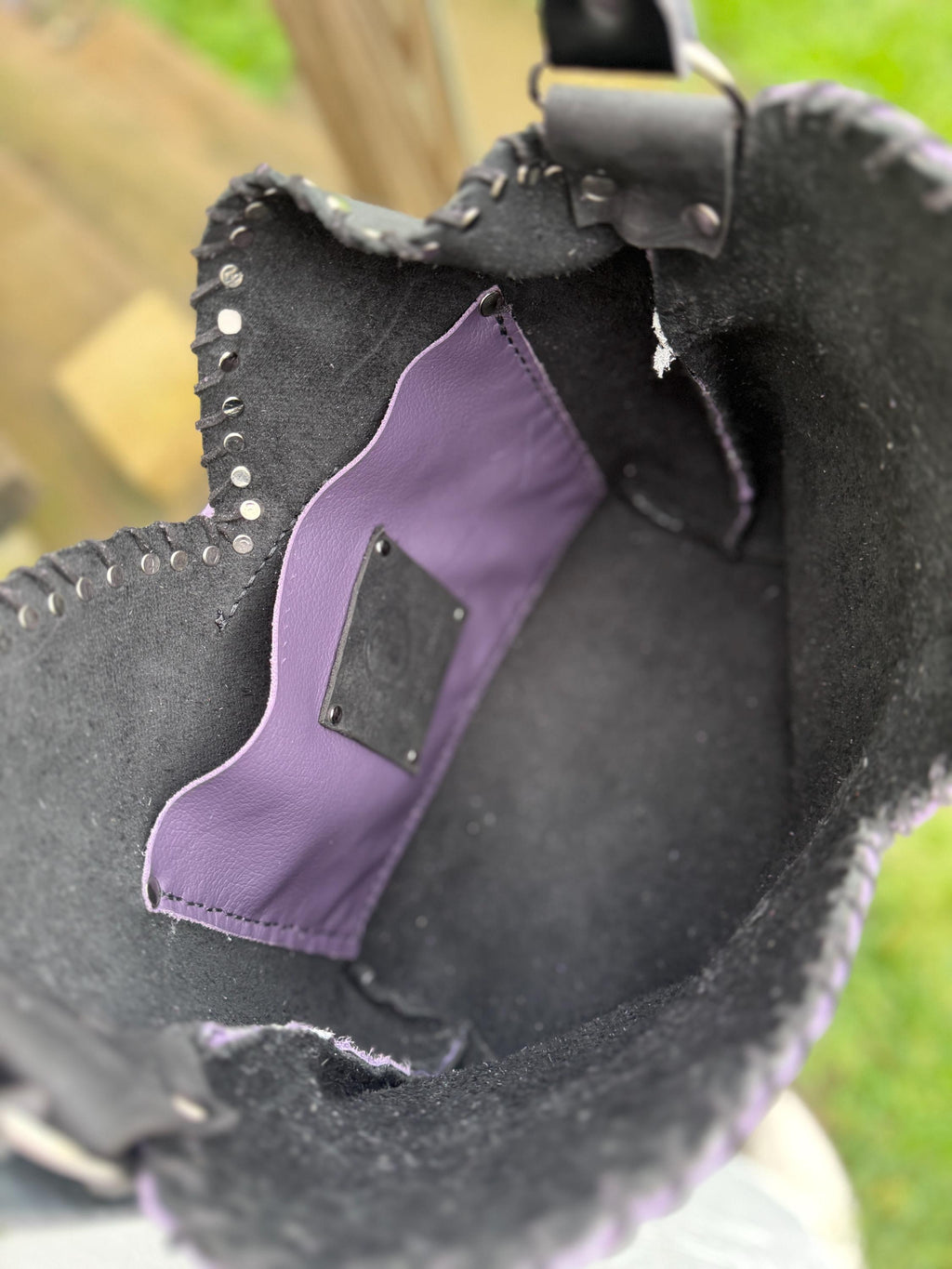 Boot Top Medium Crossbody in Midnight Amethyst