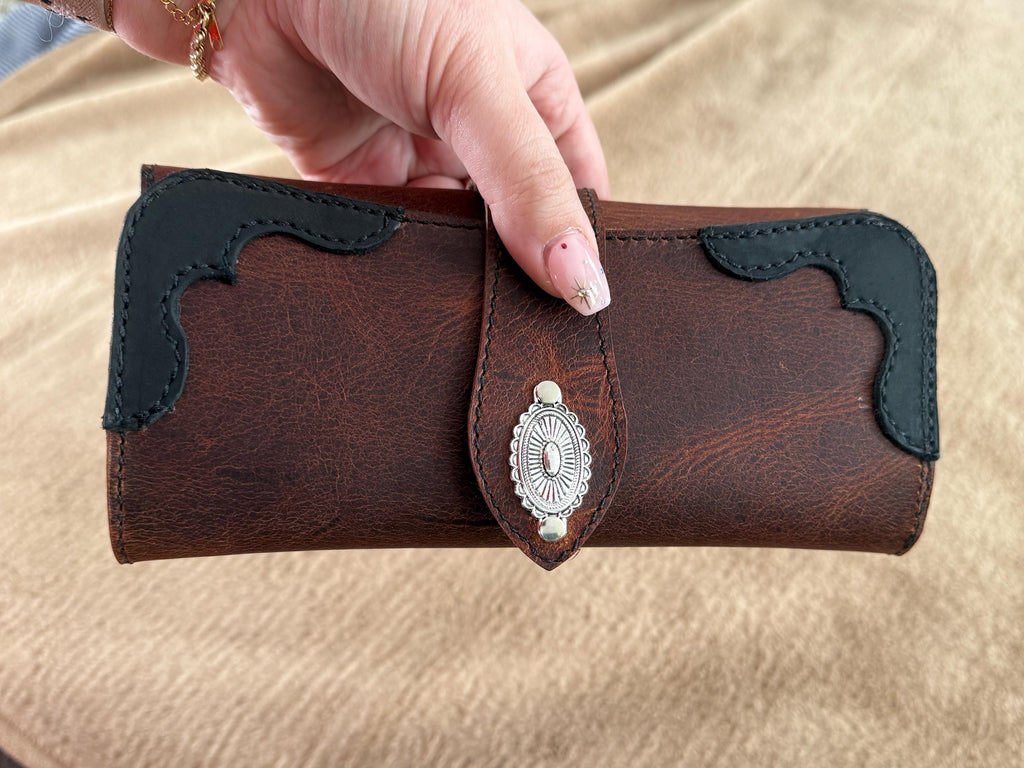 Braeside Long Wallet in Cinnamon Brown