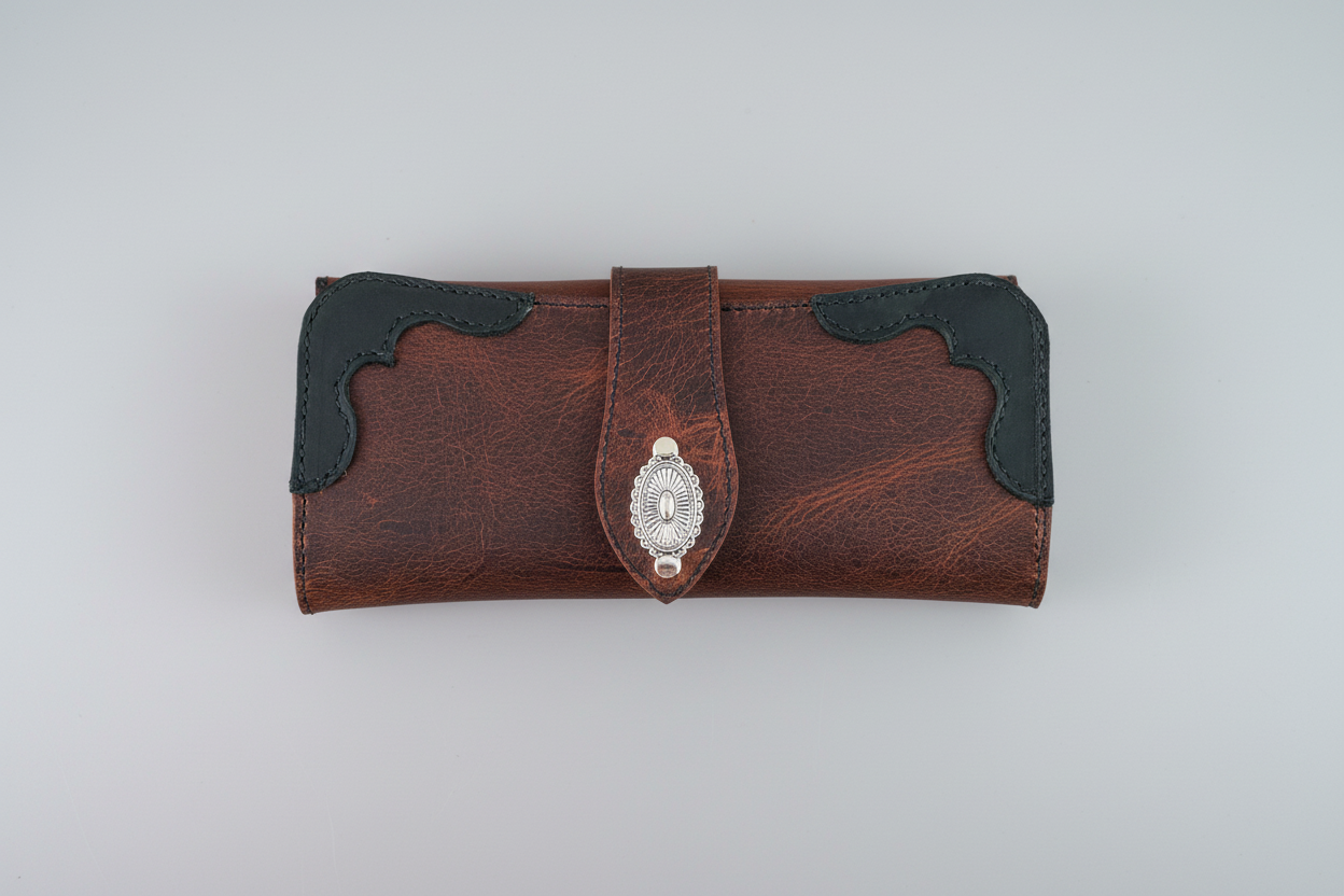 Braeside Long Wallet in Cinnamon Brown