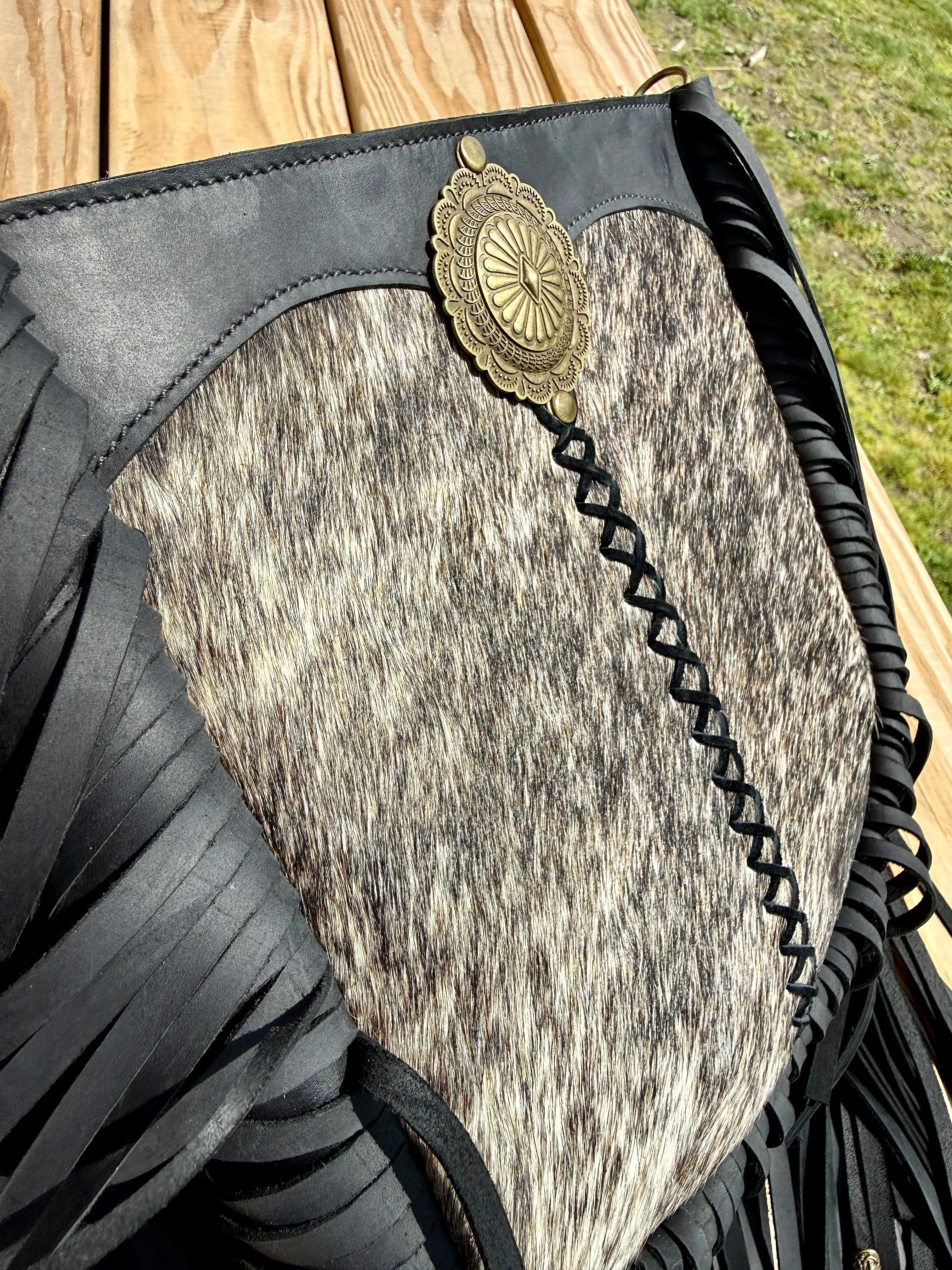 Cedar Stream Fringe Crossbody