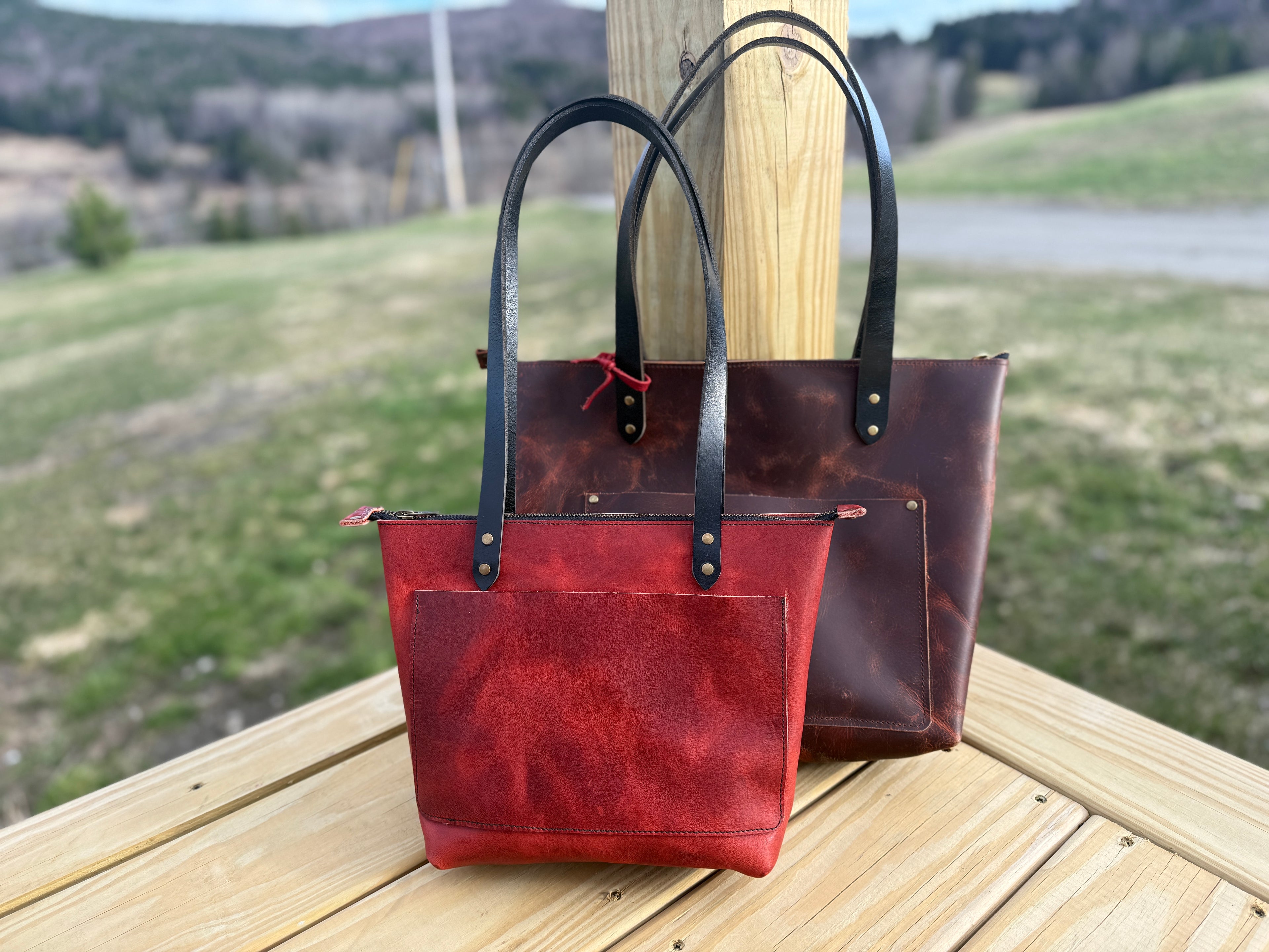 Medium Idlewilde Zip Tote Bag in Copper