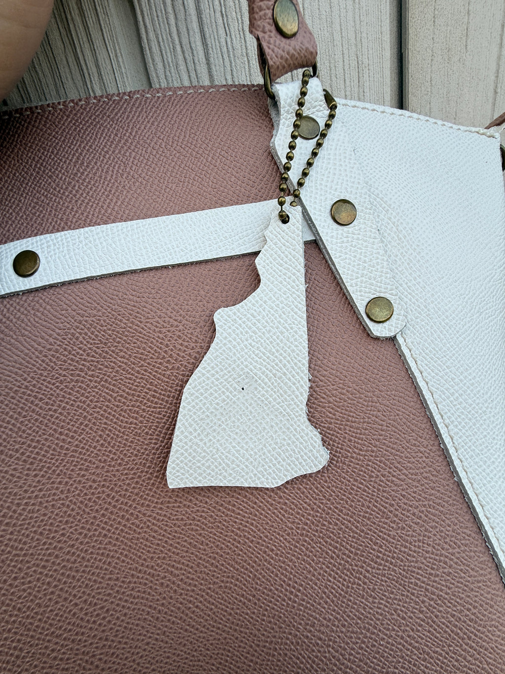 The Boundary Satchel - Blushed Cocoa and Cream