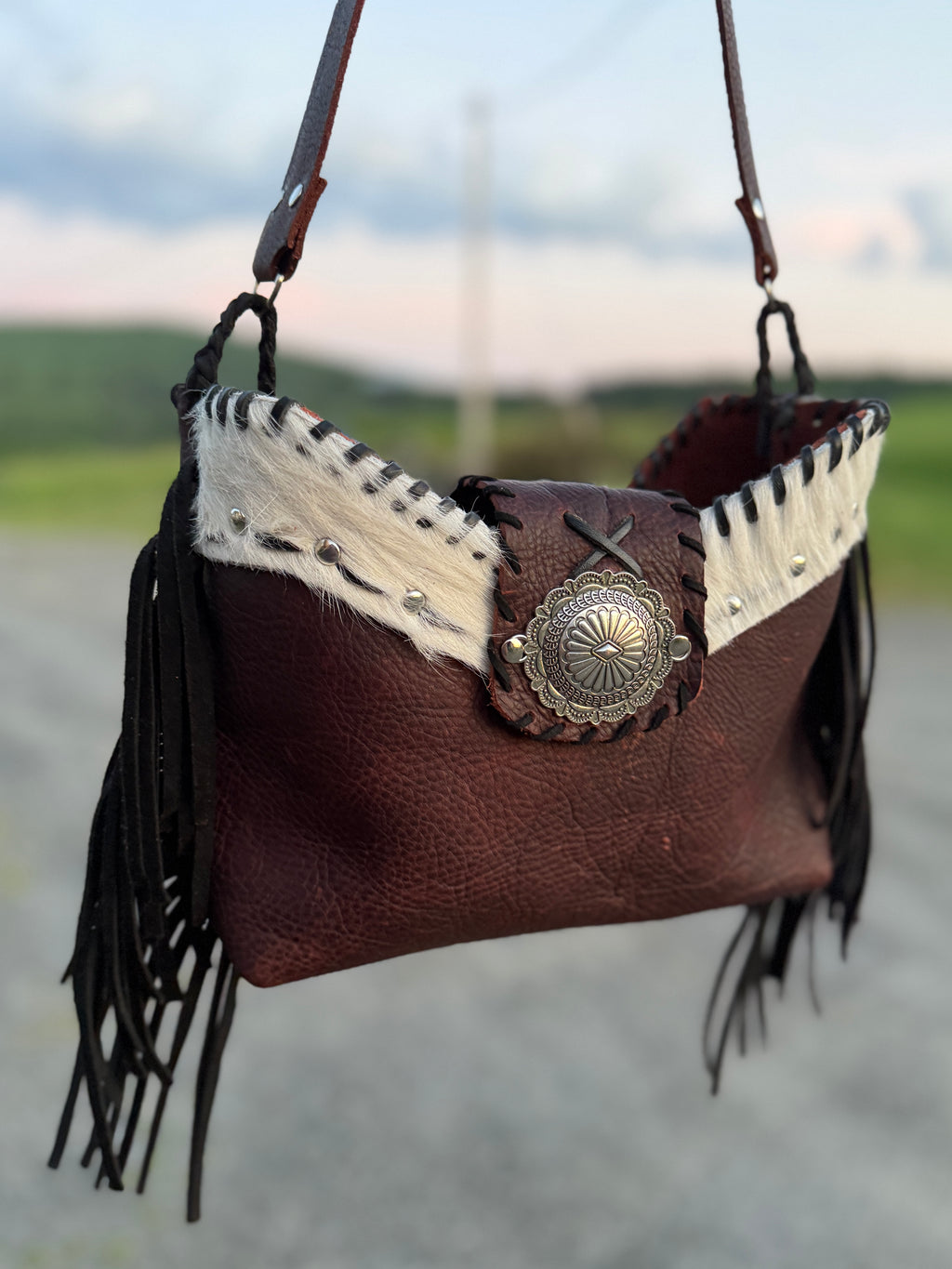 The Copper Canyon Shoulder Bag with Short Fringe