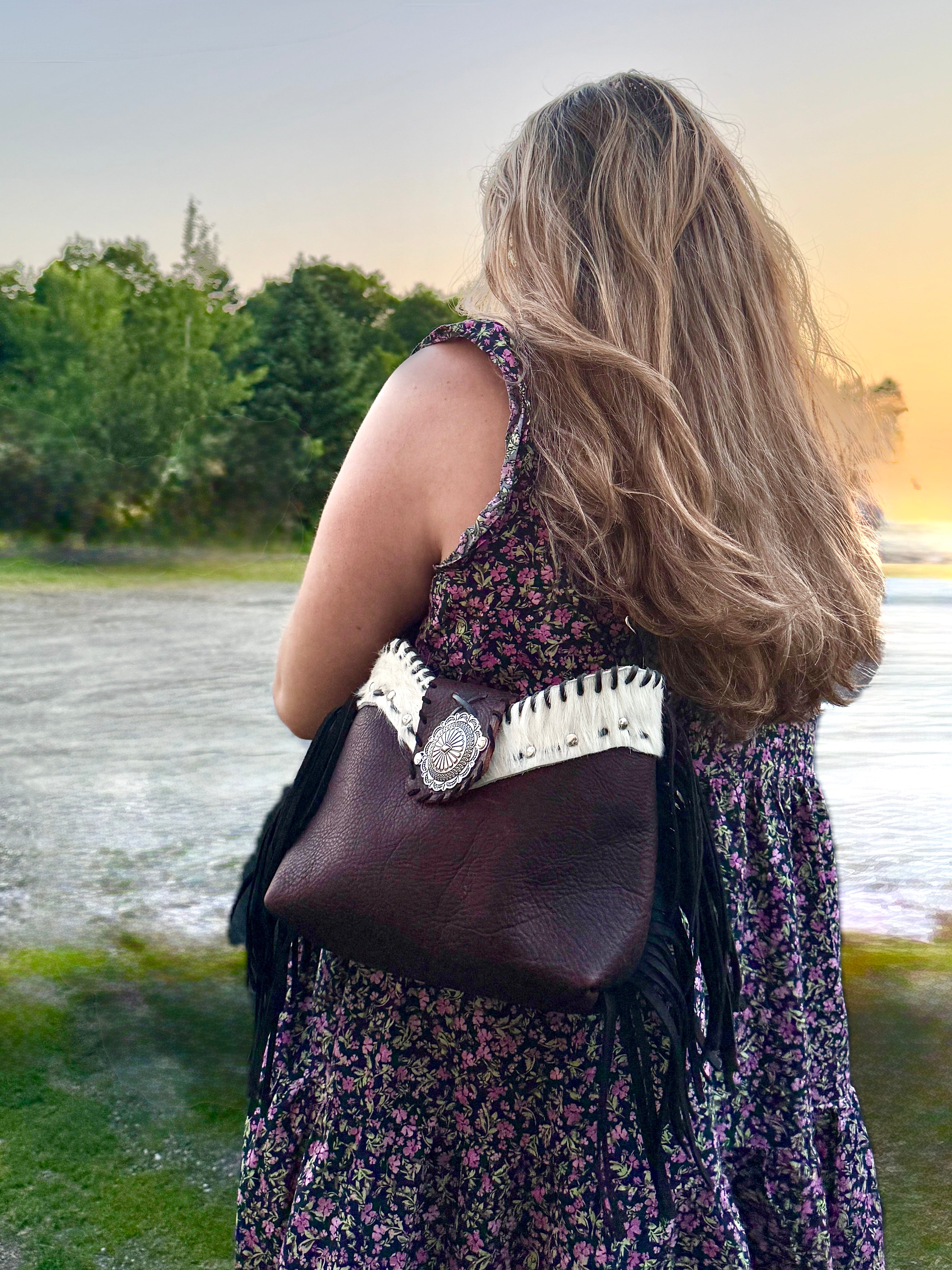The Copper Canyon Shoulder Bag with Short Fringe