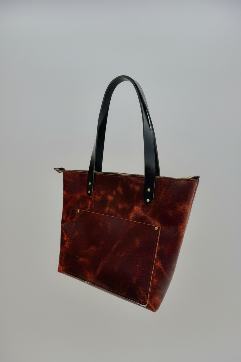 Idlewilde Zip Tote Bag in Lava